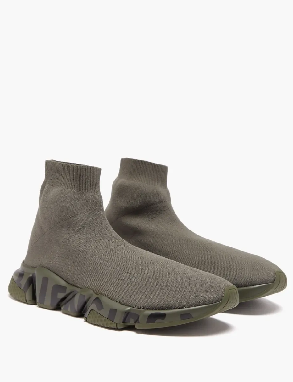 BALENCIAGA SPEED GRAFFITI LOGO TRAINERS