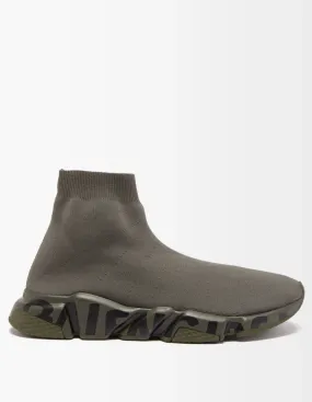 BALENCIAGA SPEED GRAFFITI LOGO TRAINERS
