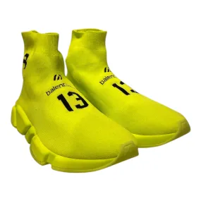 BALENCIAGA/Hi-Sneakers/US 11/Cotton/IVR/Speed Cloth Trainers NEON
