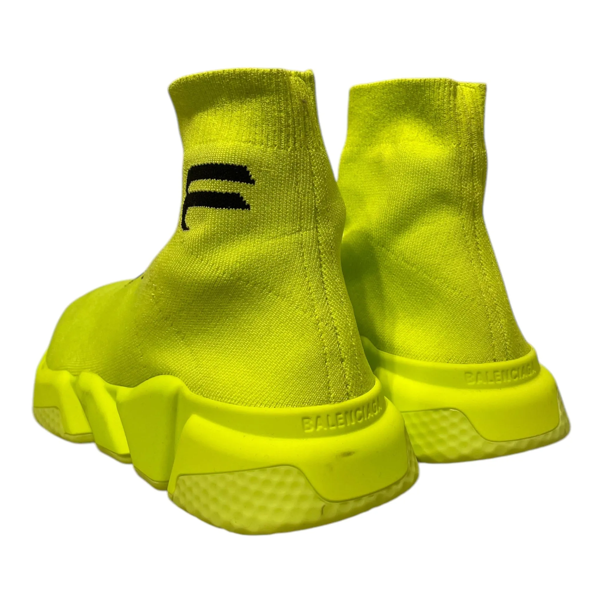 BALENCIAGA/Hi-Sneakers/US 11/Cotton/IVR/Speed Cloth Trainers NEON