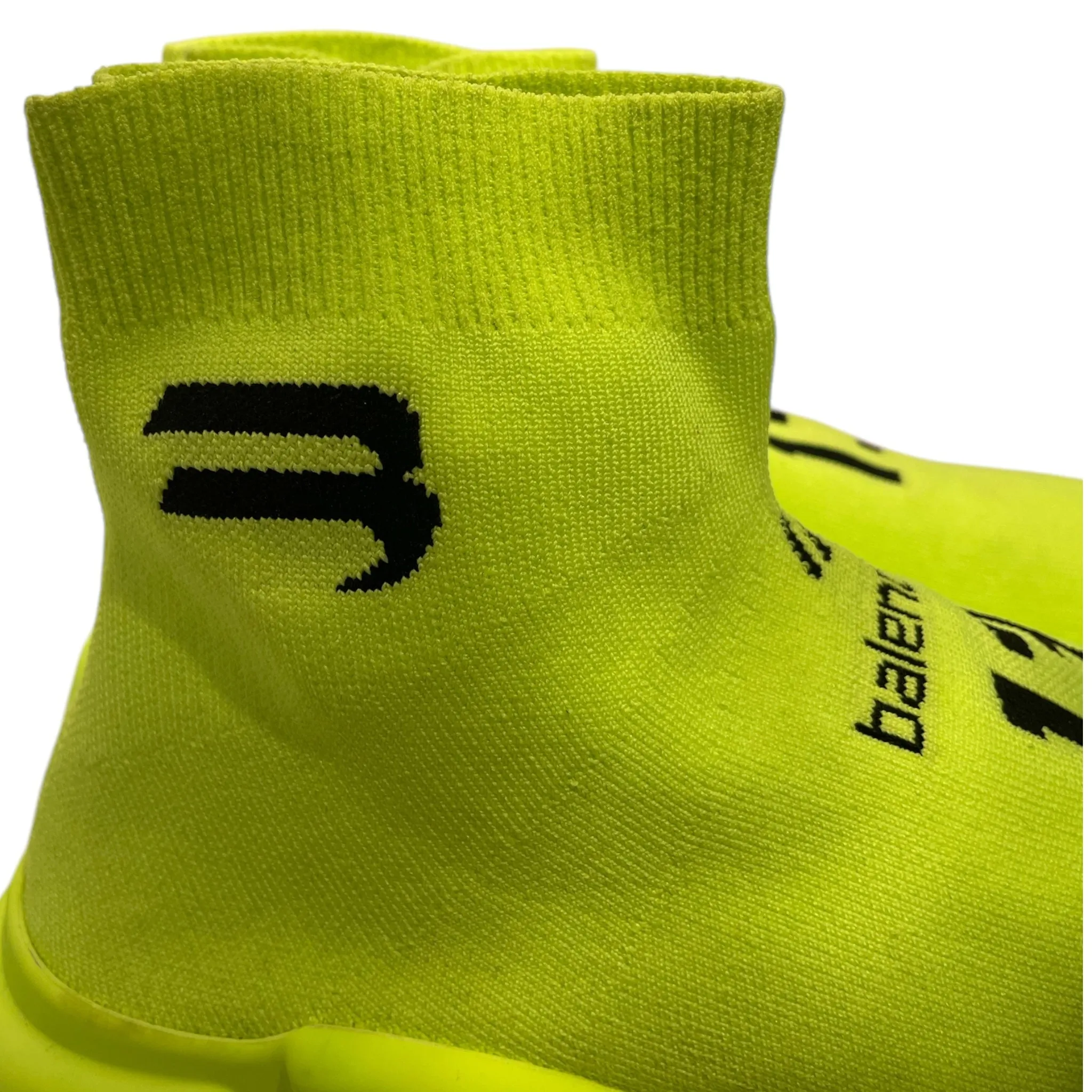 BALENCIAGA/Hi-Sneakers/US 11/Cotton/IVR/Speed Cloth Trainers NEON