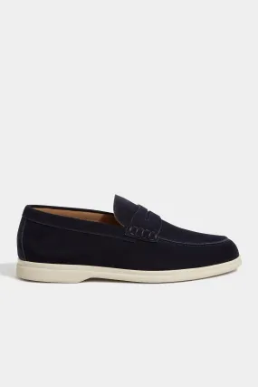 Blue penny loafers - Made in Italy