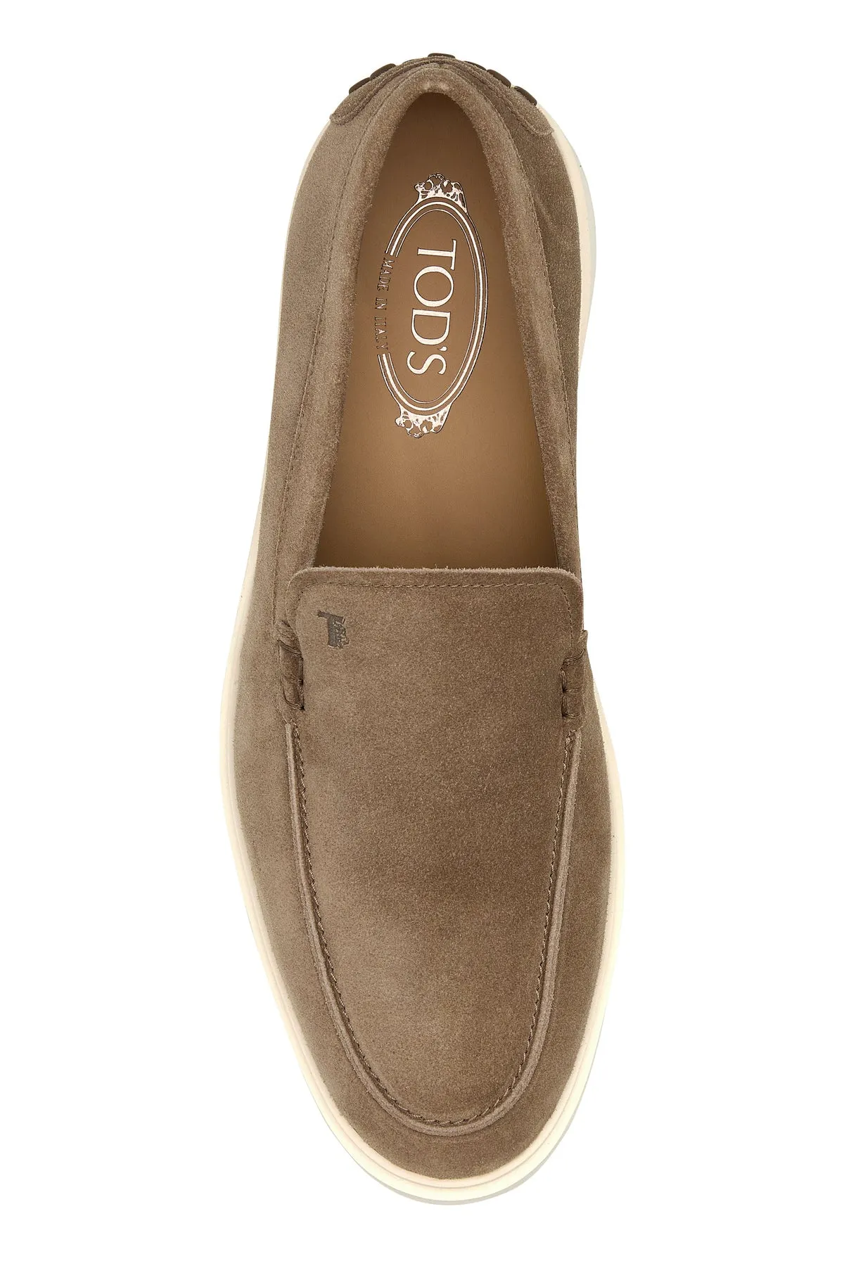 Cappuccino suede loafers