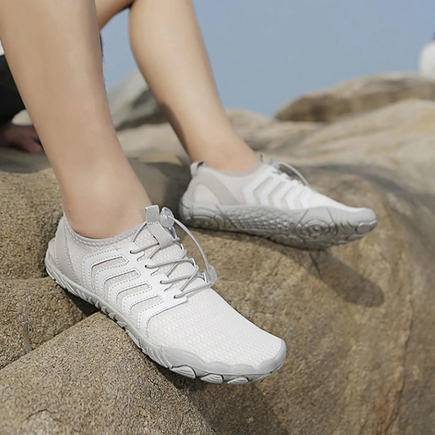 Hike Barefoot Shoes for Women Men Non-Slip Breathable Athletic Footwear,Quick-Dry&Wide Toe Box Trail Swim Camping Water Shoes,Outdoor Lightweight Comfortable Athletic Barefoot Footwear