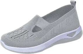 Orthopedic Shoes for Women Breathable Soft Slip On Non Slip Work Shoes Women Mesh Casual Shoes for Fall Women Shoes Sneakers Slip On Tennis Shoe Cross Trainer Shoe