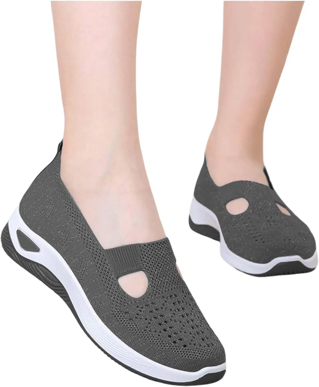 Orthopedic Shoes for Women Breathable Soft Slip On Non Slip Work Shoes Women Mesh Casual Shoes for Fall Women Shoes Sneakers Slip On Tennis Shoe Cross Trainer Shoe