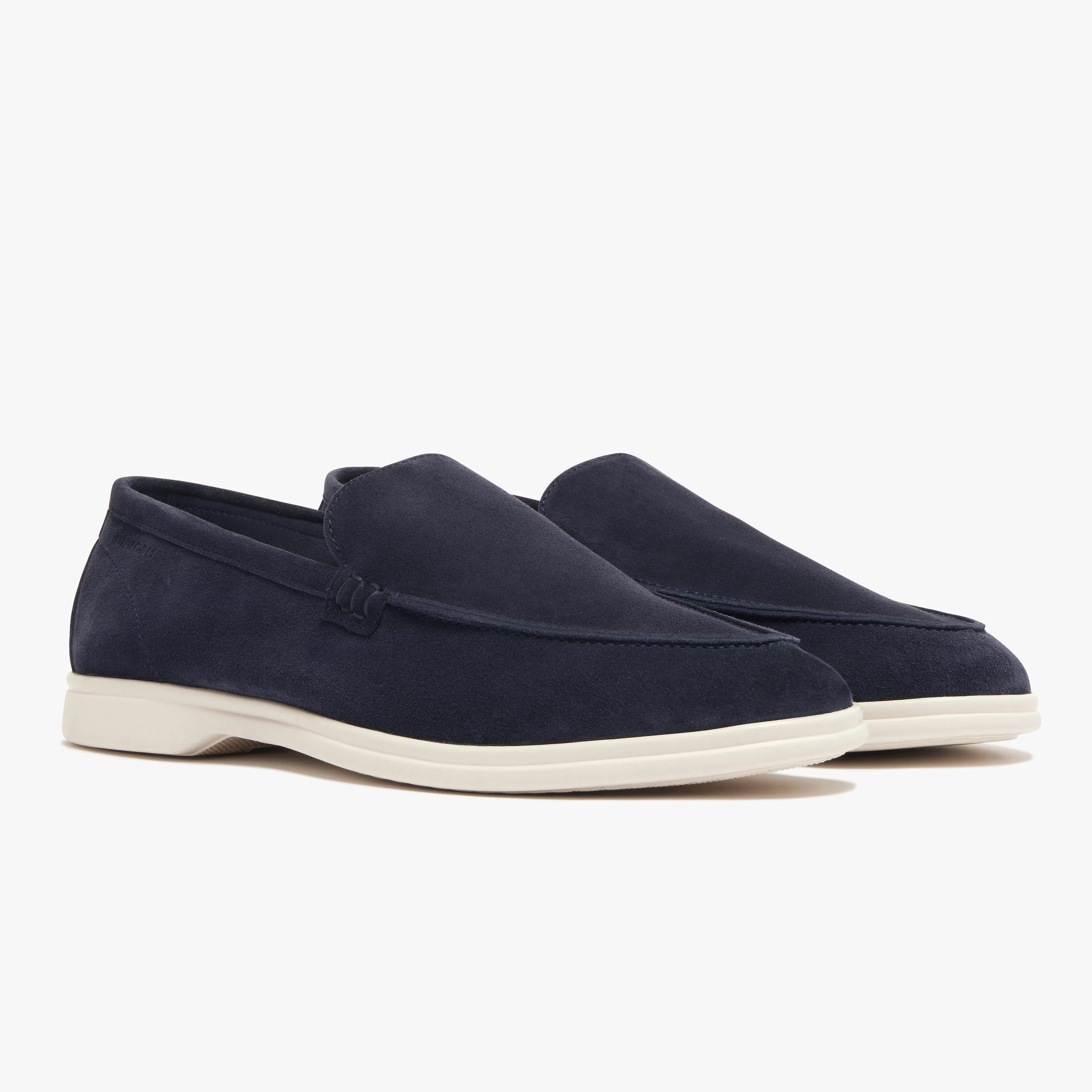 Relaxed Loafer Navy Suede Mens