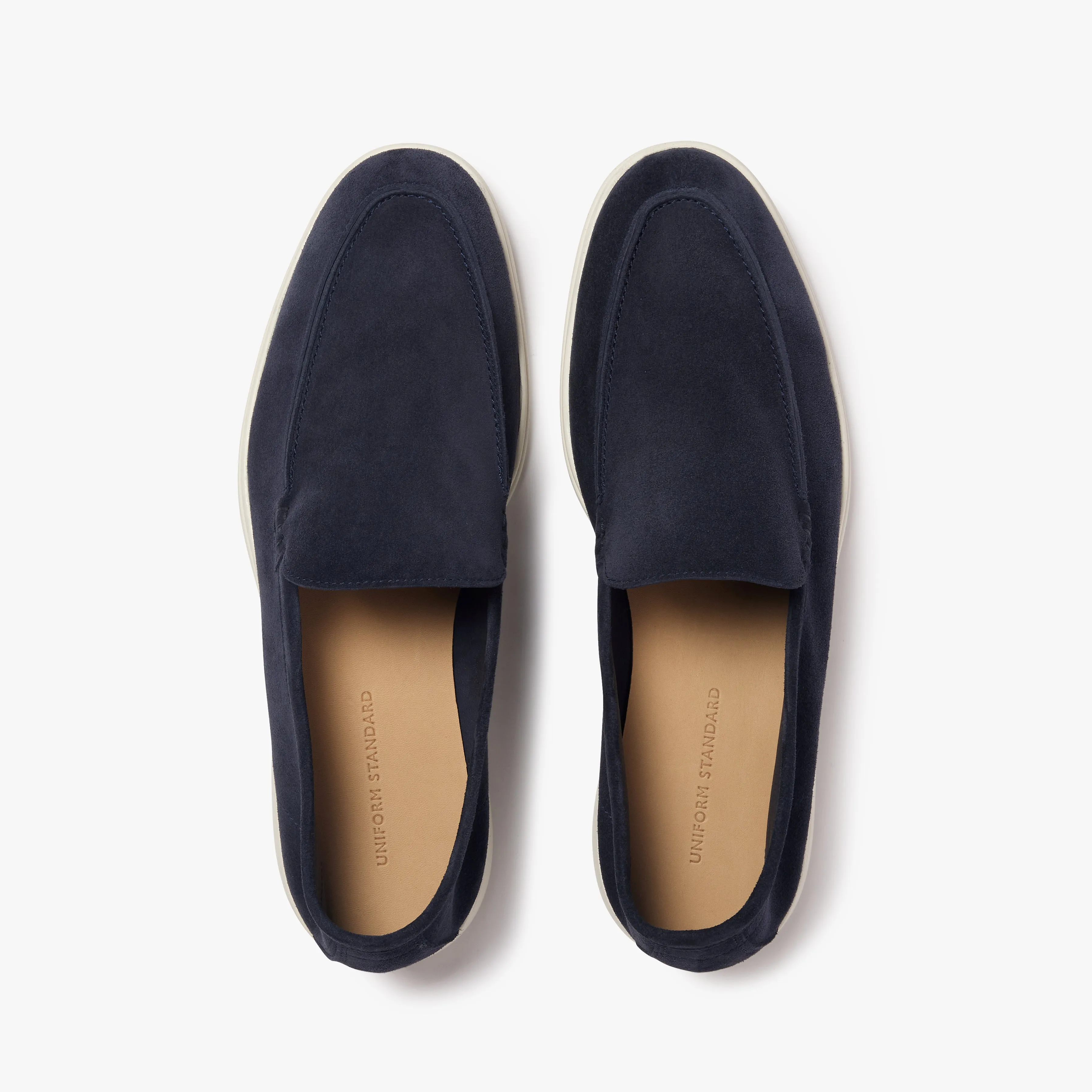 Relaxed Loafer Navy Suede Mens
