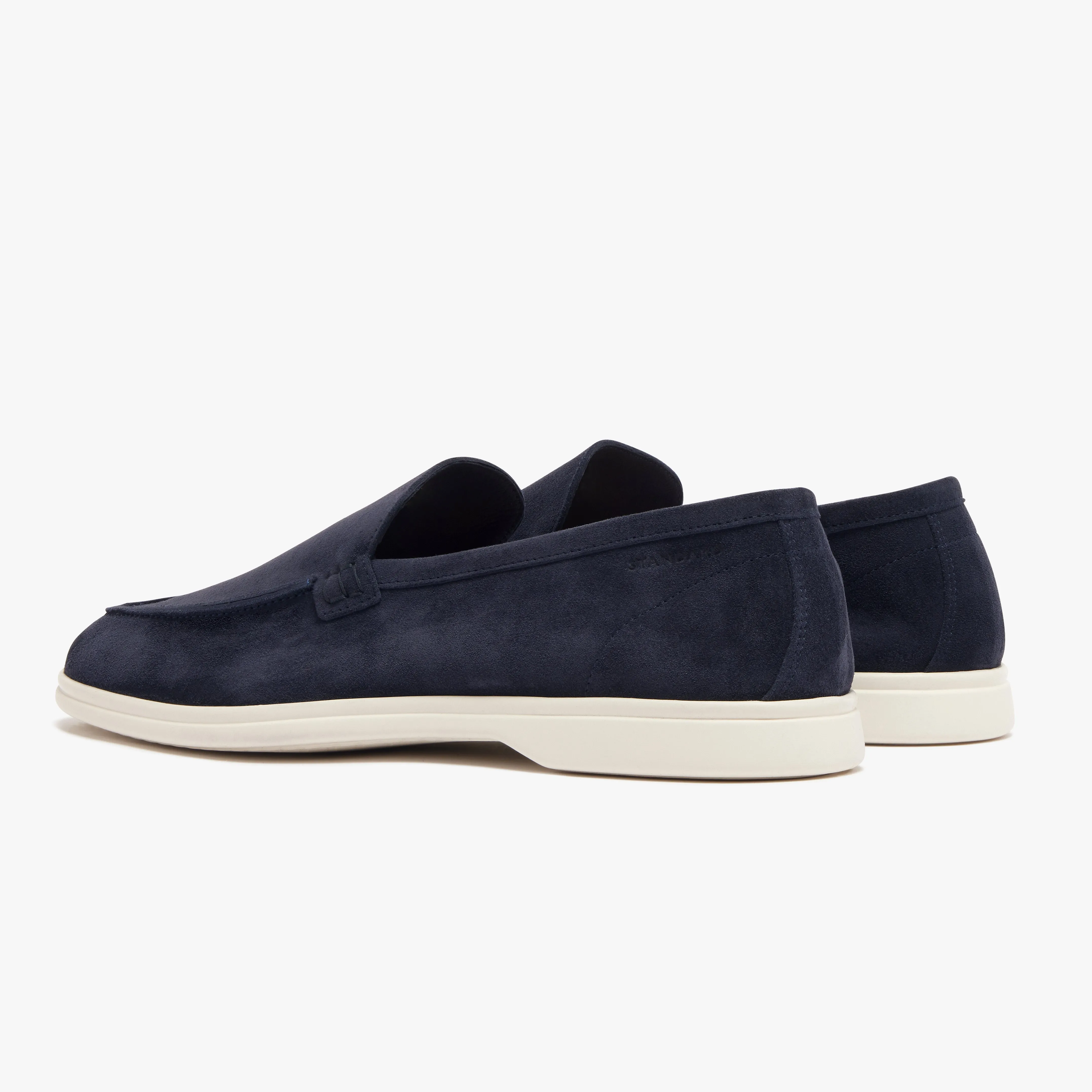 Relaxed Loafer Navy Suede Mens