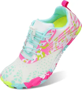 Scurtain Unisex Mens Womens Athletic Hiking Water Shoes Quick Dry Barefoot Aqua Shoes Swim Shoes Beach Shoes with Drainage