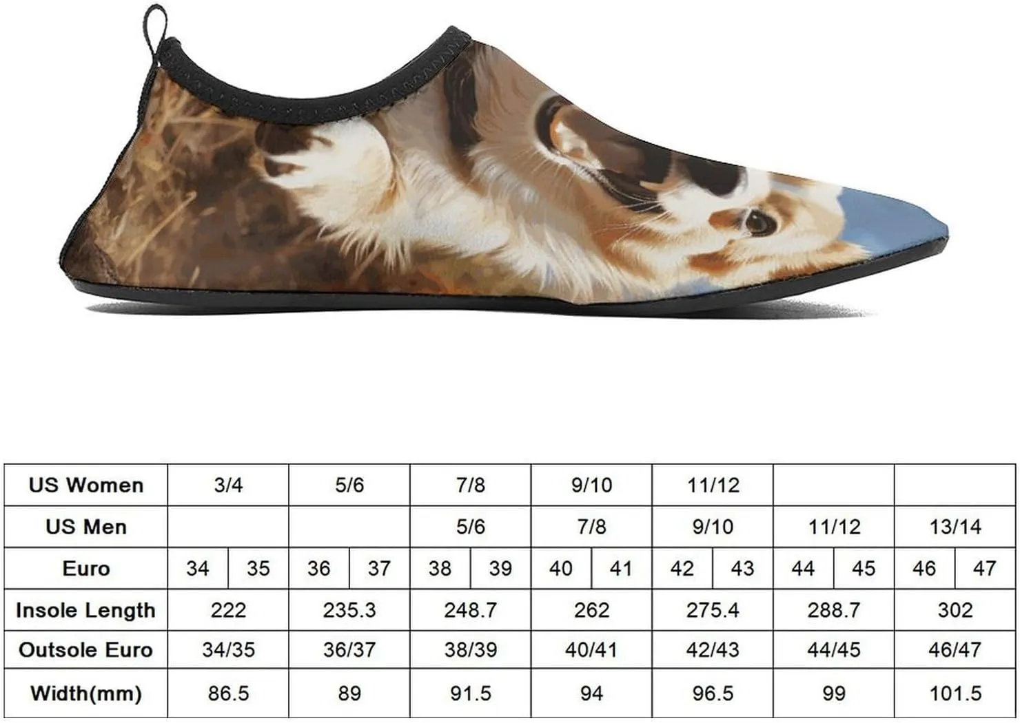Water Shoes for Women Men Quick-Dry Non Slip Barefoot Aqua Socks Swim Rock Climbing Pool Shoes Socks Running Corgi Sports Shoes Athletic Must Haves Outdoor Gear