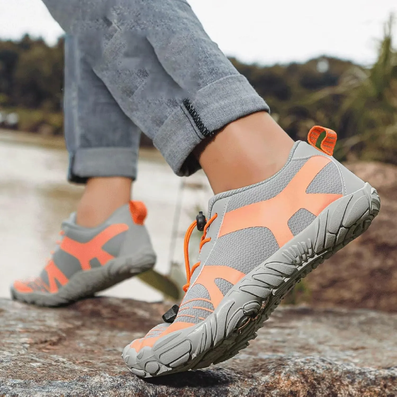 Women's Minimalist Trail Running Barefoot Hiking Water Shoes for Men Lightweight Cross-Trainer for Boxing Weightlifting Walking Shoes